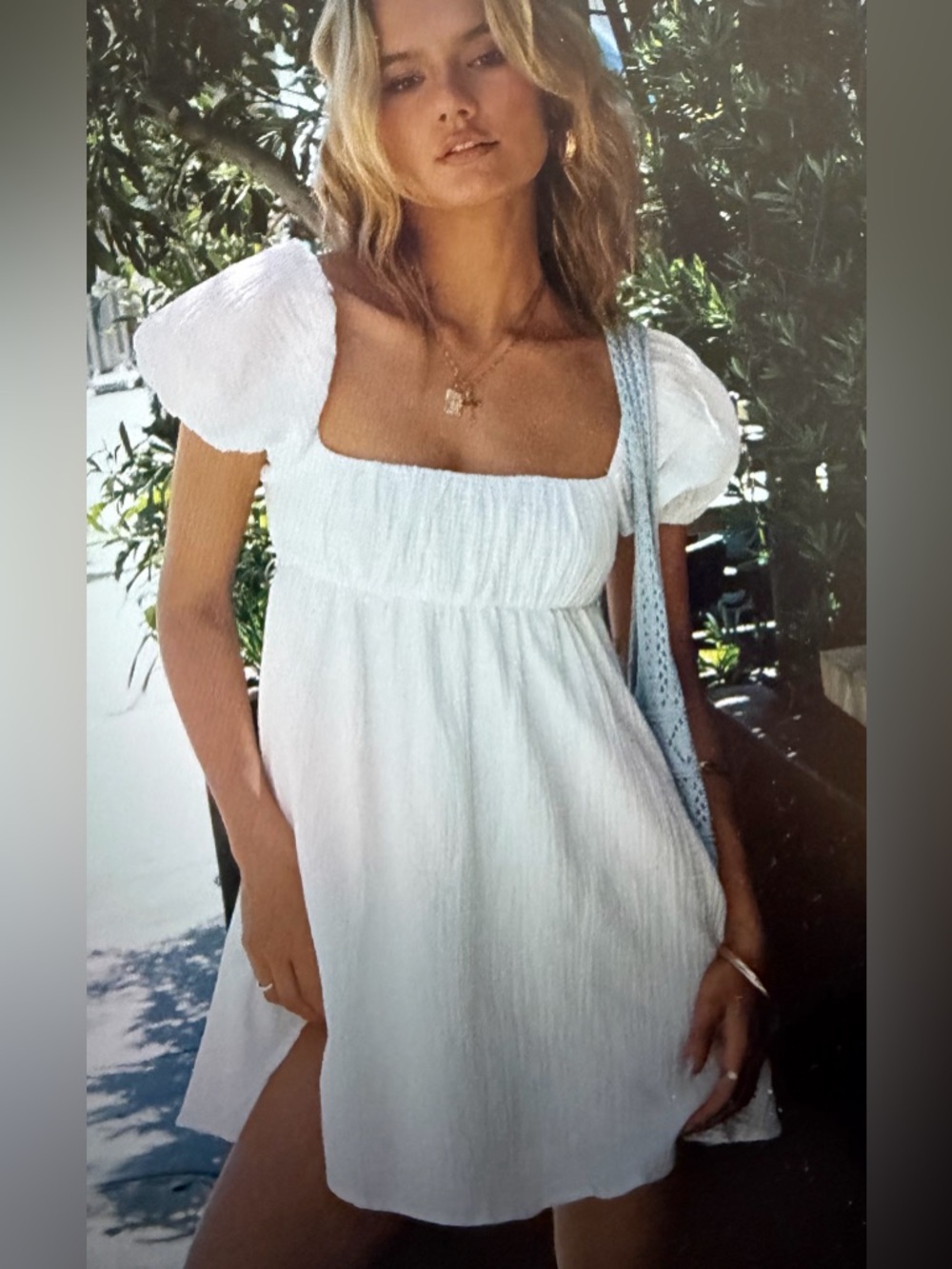 Princess Polly White Back-Tie Mini Dress - Classic Summer Style